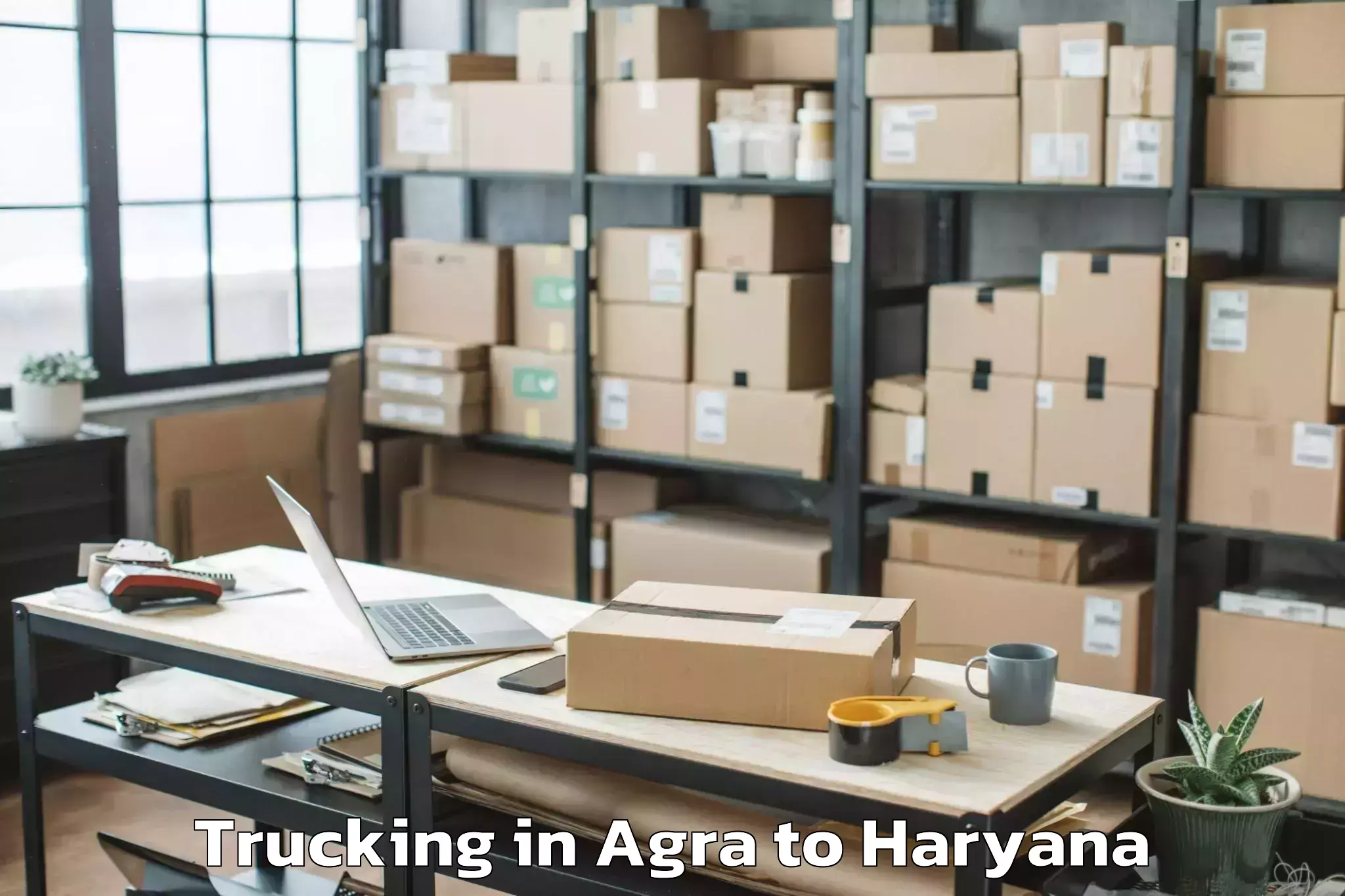 Trusted Agra to Udyog Vihar Trucking